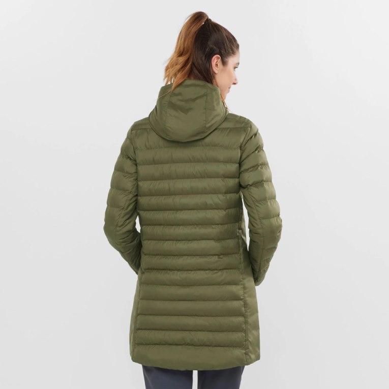 Chaquetas Aislantes Salomon Essential Xwarm Long Mujer Verde Oliva | MX ECWX589